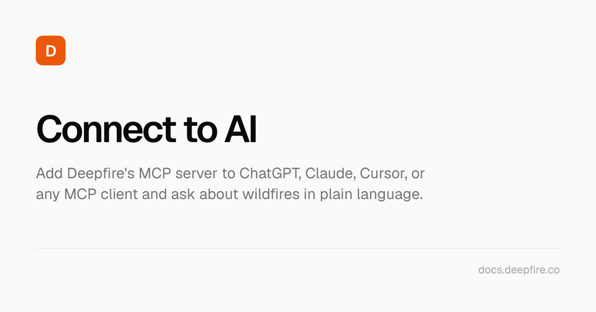MCP for Official Wildfire Incidents